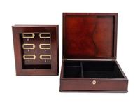 A Mahogany Humidor and Key Box