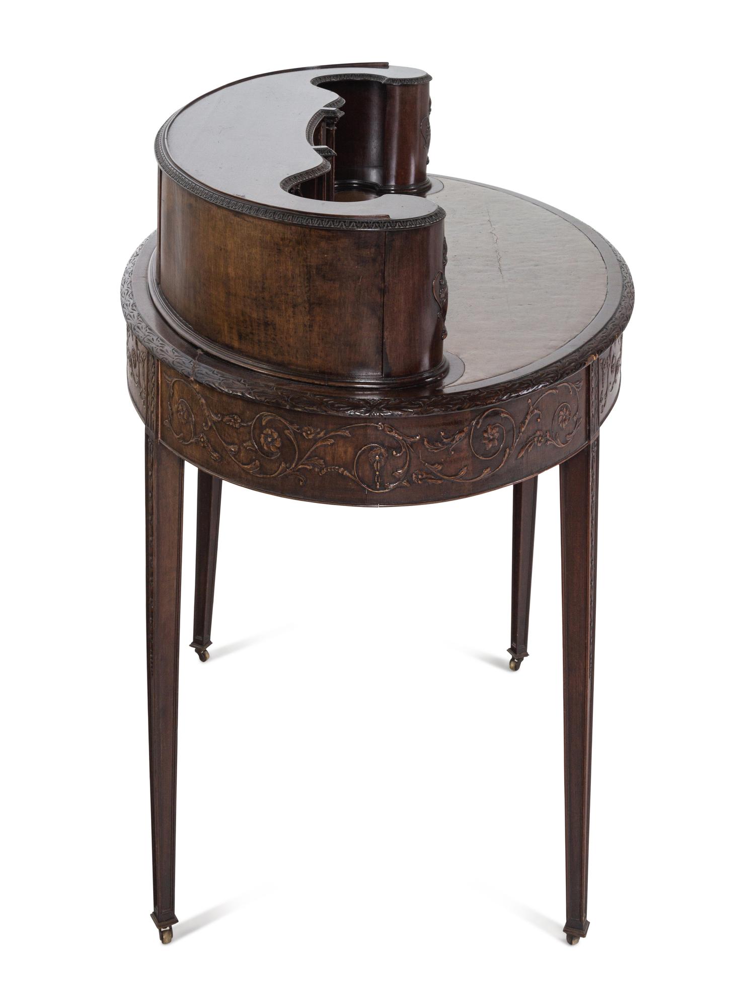 A George III Style Mahogany Carlton House Desk