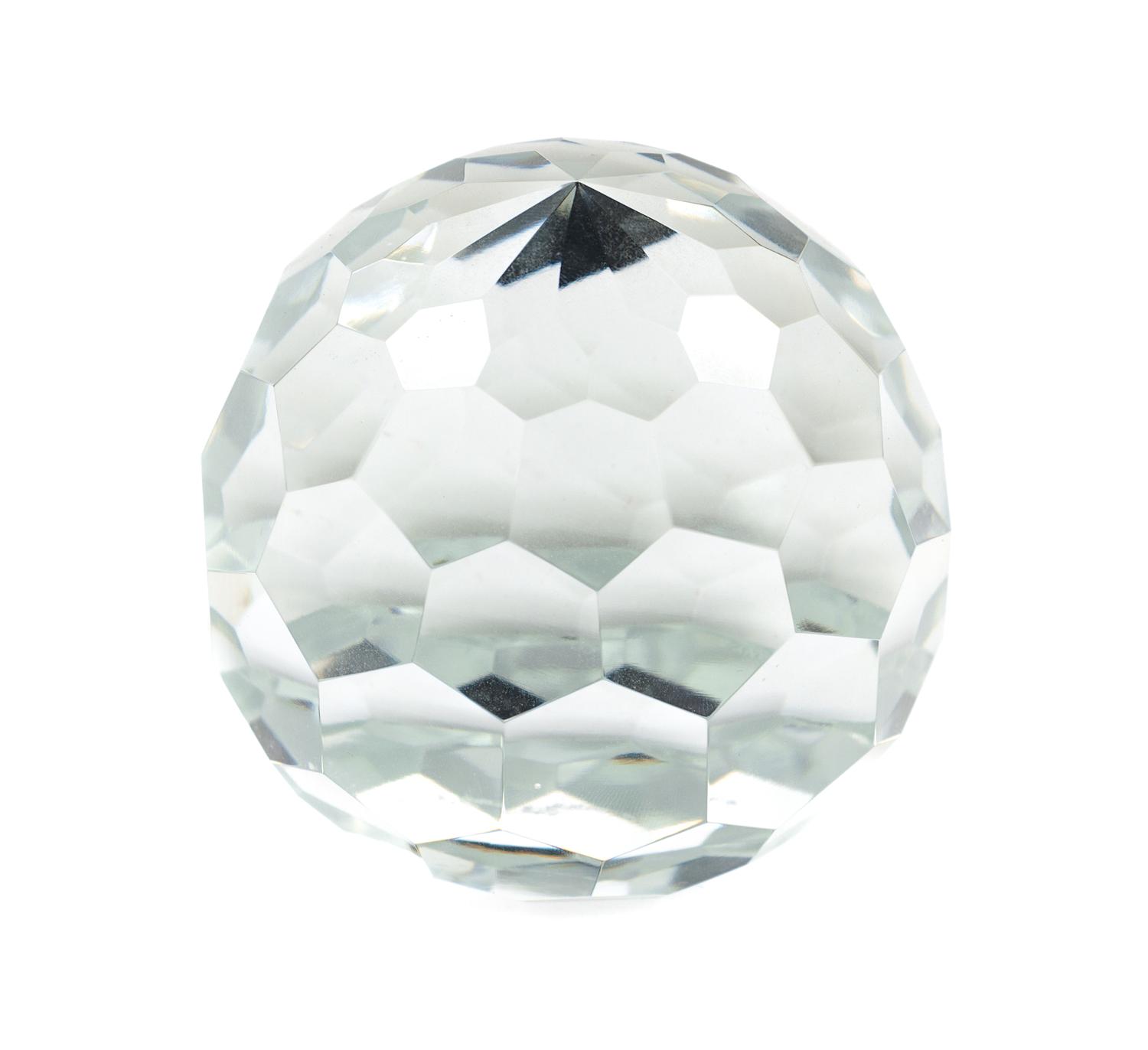 A Tiffany Cut Glass Paperweight Height 3 1/2 inches. — 20TH CENTURY