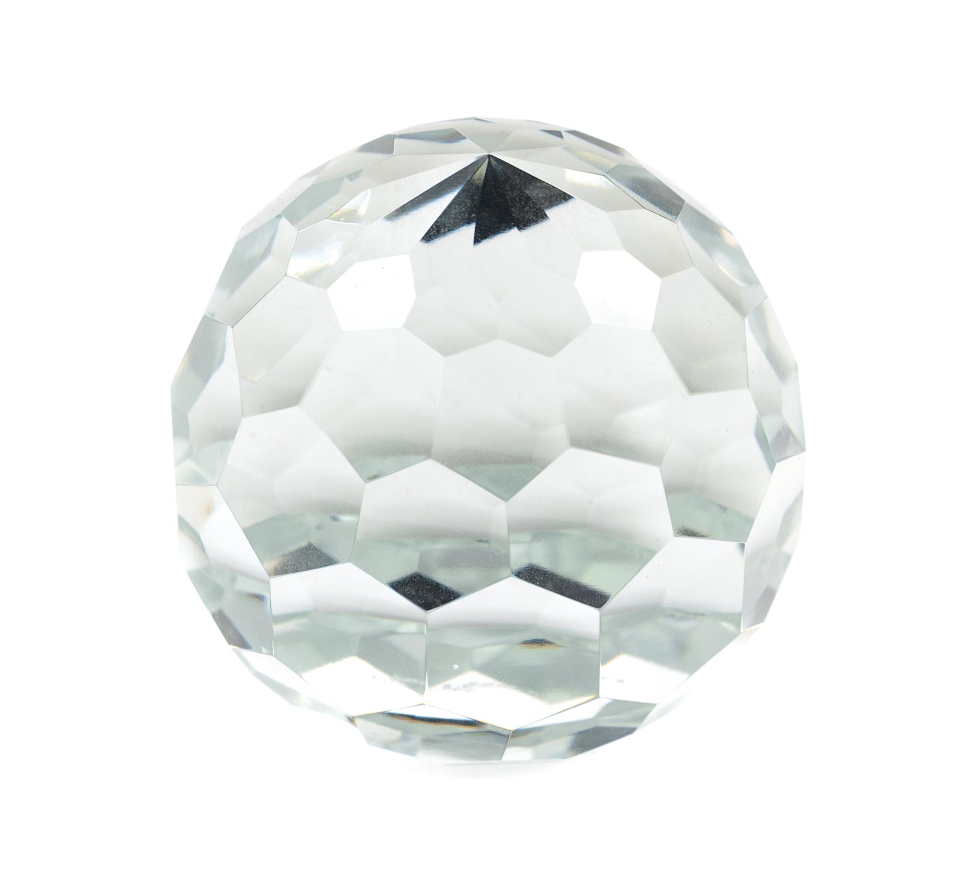 A Tiffany Cut Glass Paperweight Height 3 1/2 inches. — 20TH CENTURY