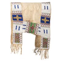 Sioux Beaded Hide Saddle Blanket