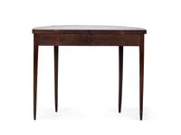 Two Federal Style Mahogany and Maple Inlaid Game Tables