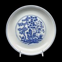 A Chinese Blue and White ‘Three Friends of Winter’ Dish