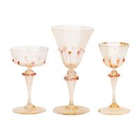 A Venetian Glass Table Service