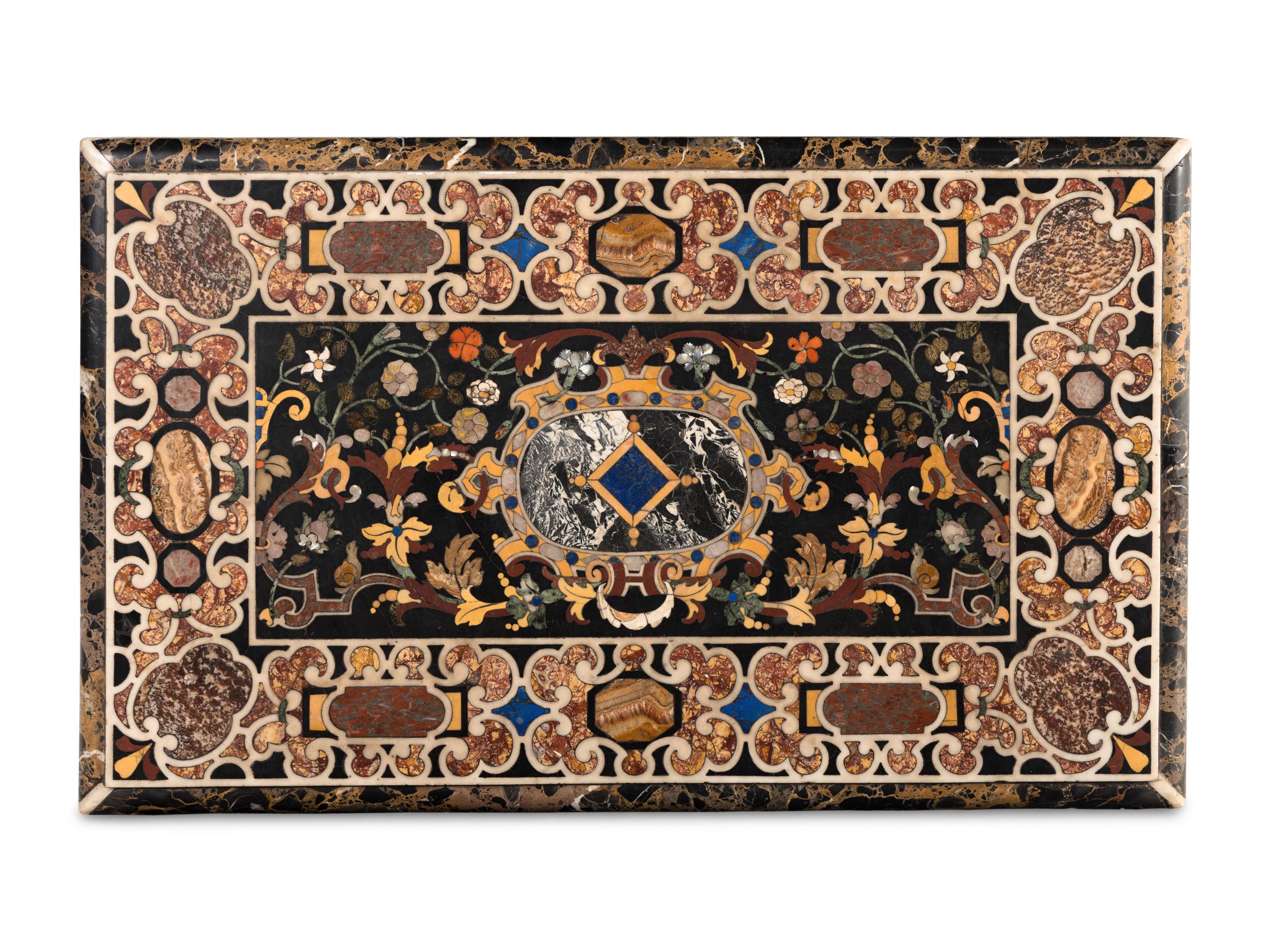 An Italian Baroque Pietra Dura Panel