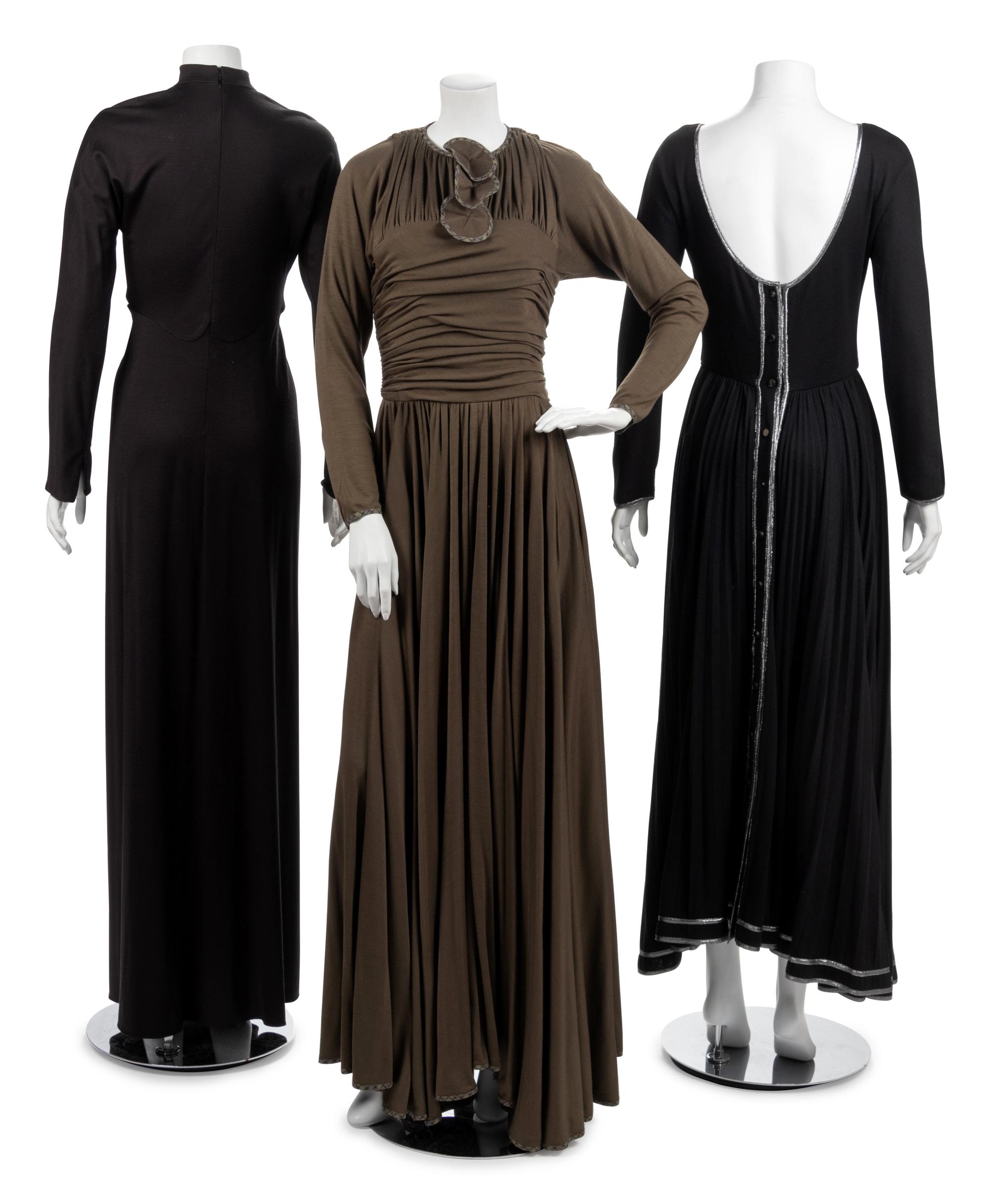 Three Geoffrey Beene Evening Dresses, Fall 1988
