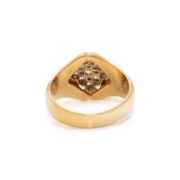 YELLOW GOLD AND DIAMOND RING