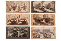 [EARLY PHOTOGRAPHY] - [POLITICS]. An extensive collection of stereoviews of Lincoln, McKinley, and Washington, DC.