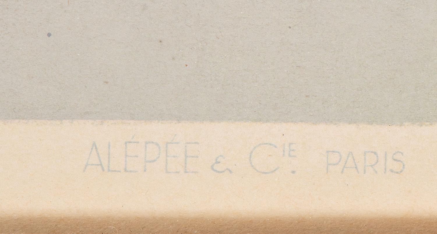 [TRAVEL]. GUERRA, Vincent, artist. Air France / Paris . Paris: Alepee & Cie, [1951].