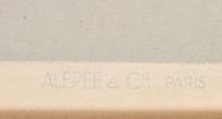 [TRAVEL]. GUERRA, Vincent, artist. Air France / Paris . Paris: Alepee & Cie, [1951].