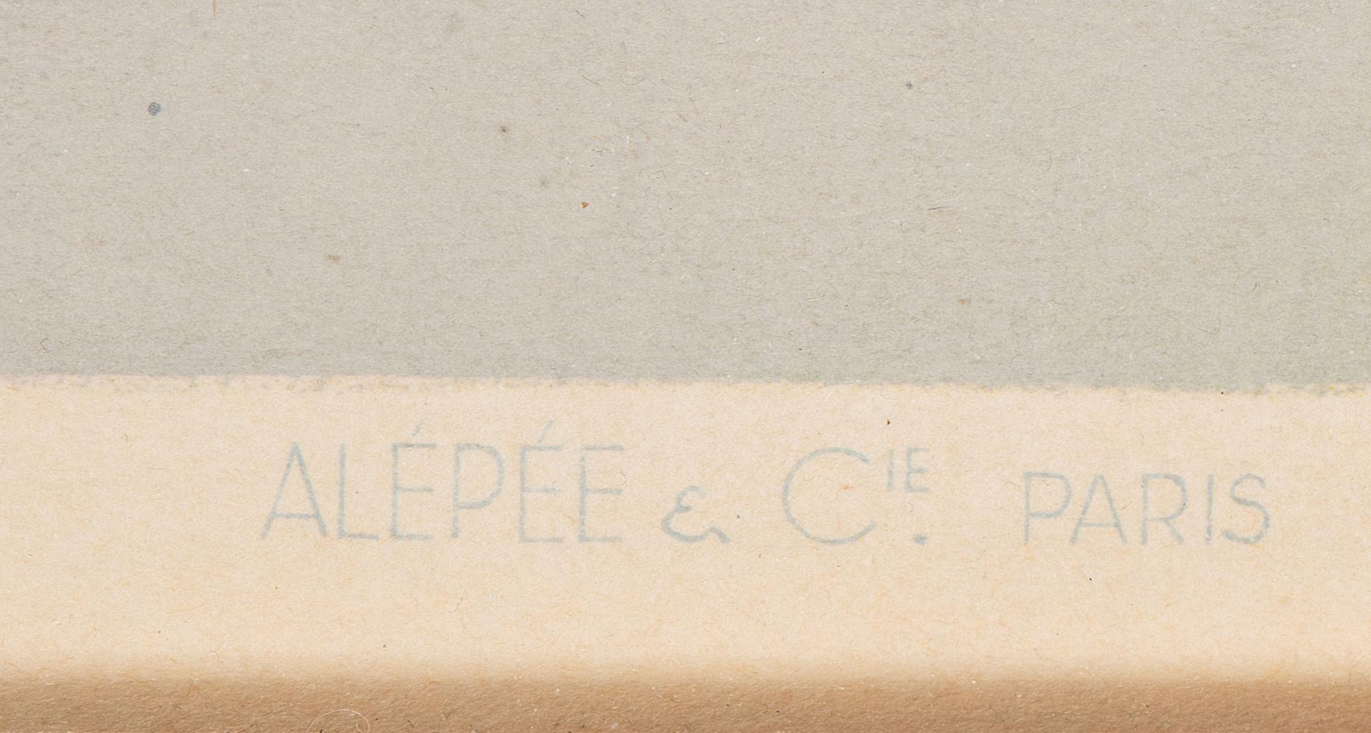 [TRAVEL]. GUERRA, Vincent, artist. Air France / Paris . Paris: Alepee & Cie, [1951].