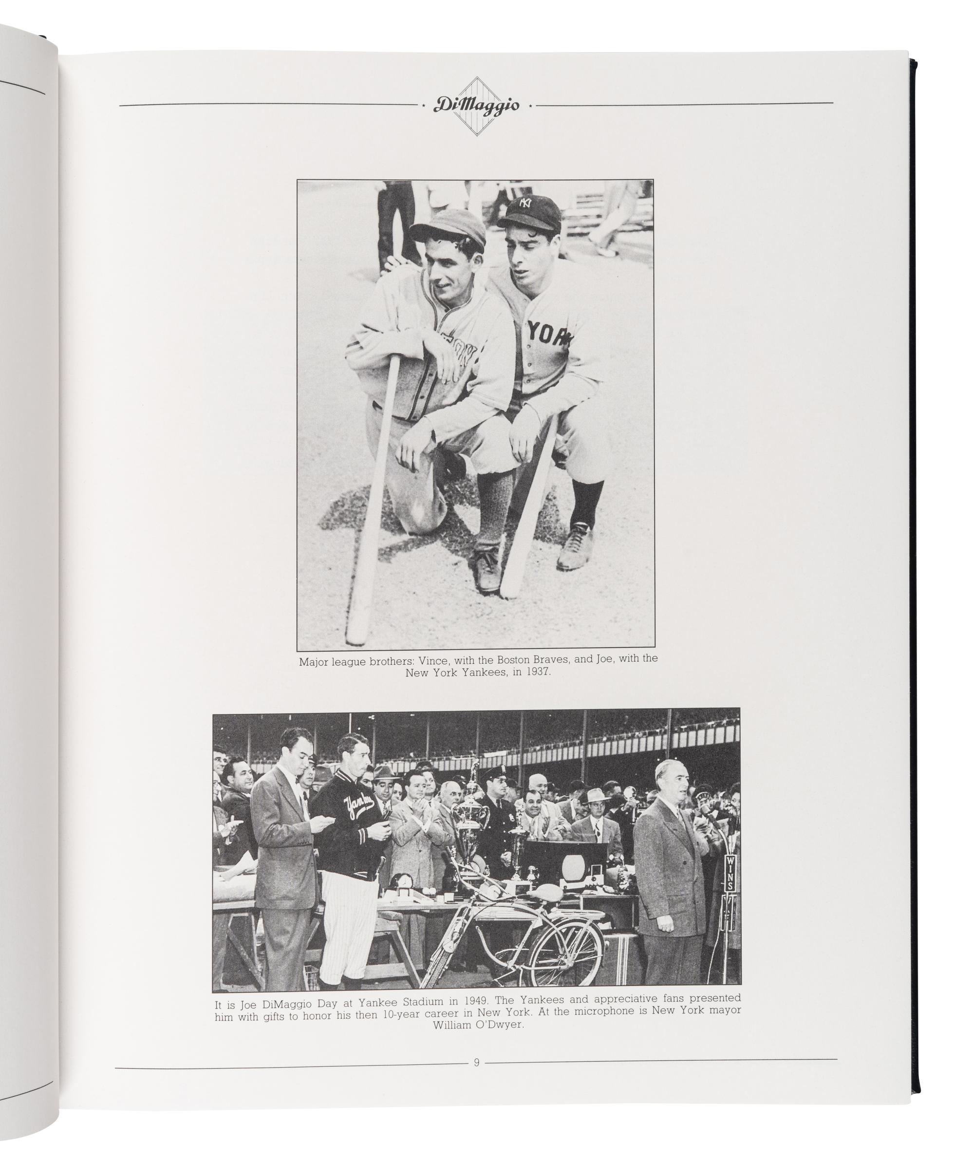 A Joe DiMaggio Signed Autograph Limited Edition Album Book Set,