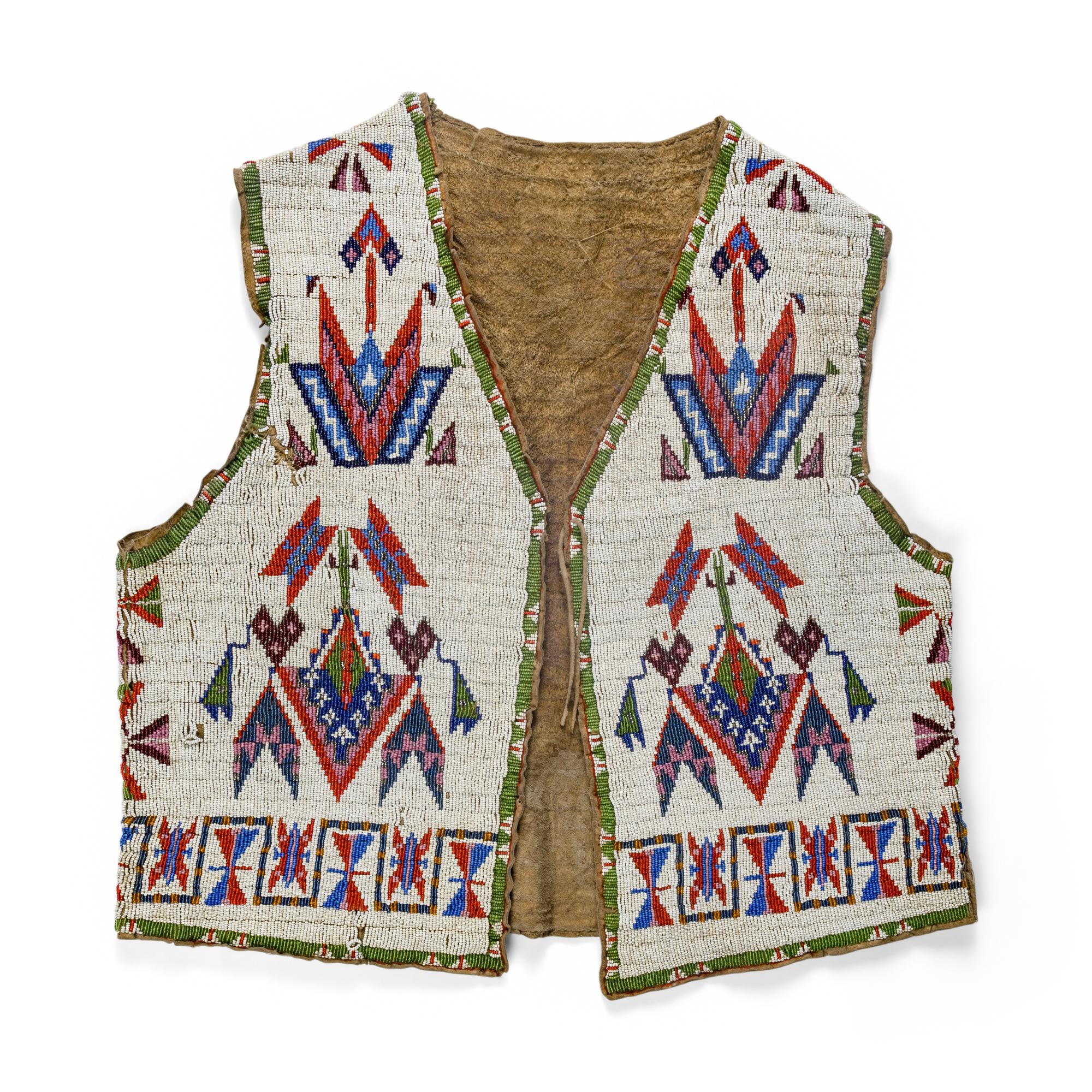 Sioux Beaded Hide Vest