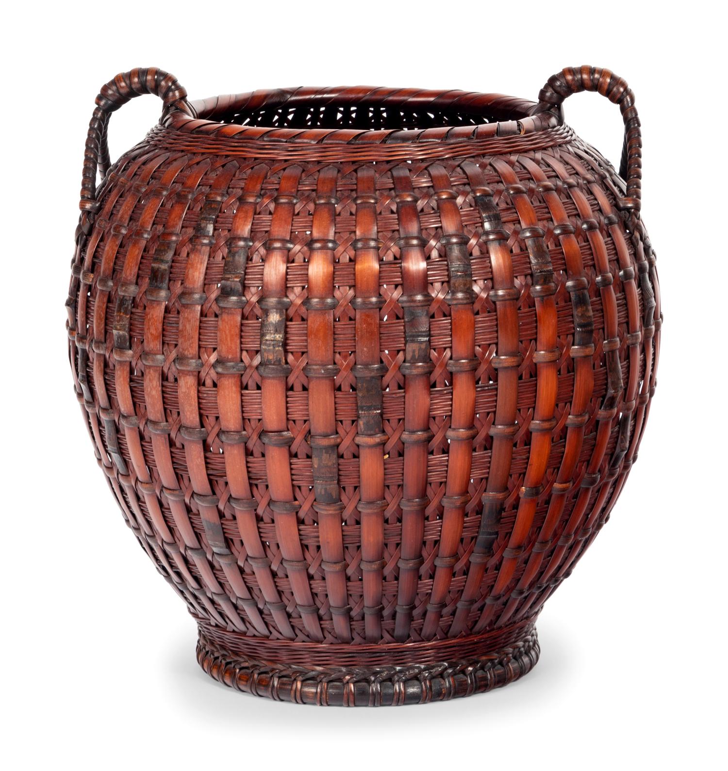 A Bamboo Flower Arranging Basket