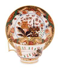 A Set of Twelve Spode Imari Style Porcelain Cups with Saucers