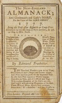 [American Revolution] Revolutionary-Era Sammelband of 4 Connecticut Almanacs