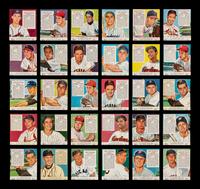 A Collection of 1950s Red Man Tobacco Baseball Cards Including Multiple Hall of Famers - All With Tabs (49)