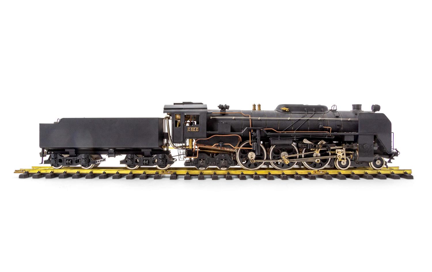 An Aster Polychrome 1-Gauge JNR: C-63 4-6-4 Locomotive and Tender