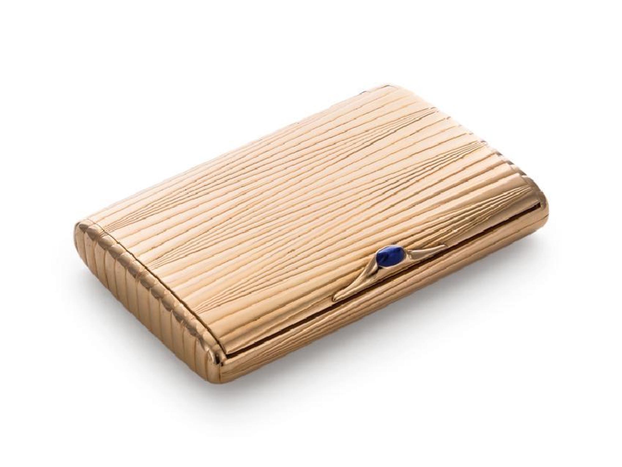 A Russian 14-Karat Rose Gold Cigarette Case