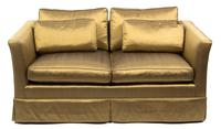 A Pair of Contemporary Upholstered Love Seats Length 52 inches. — 20TH CENTURY