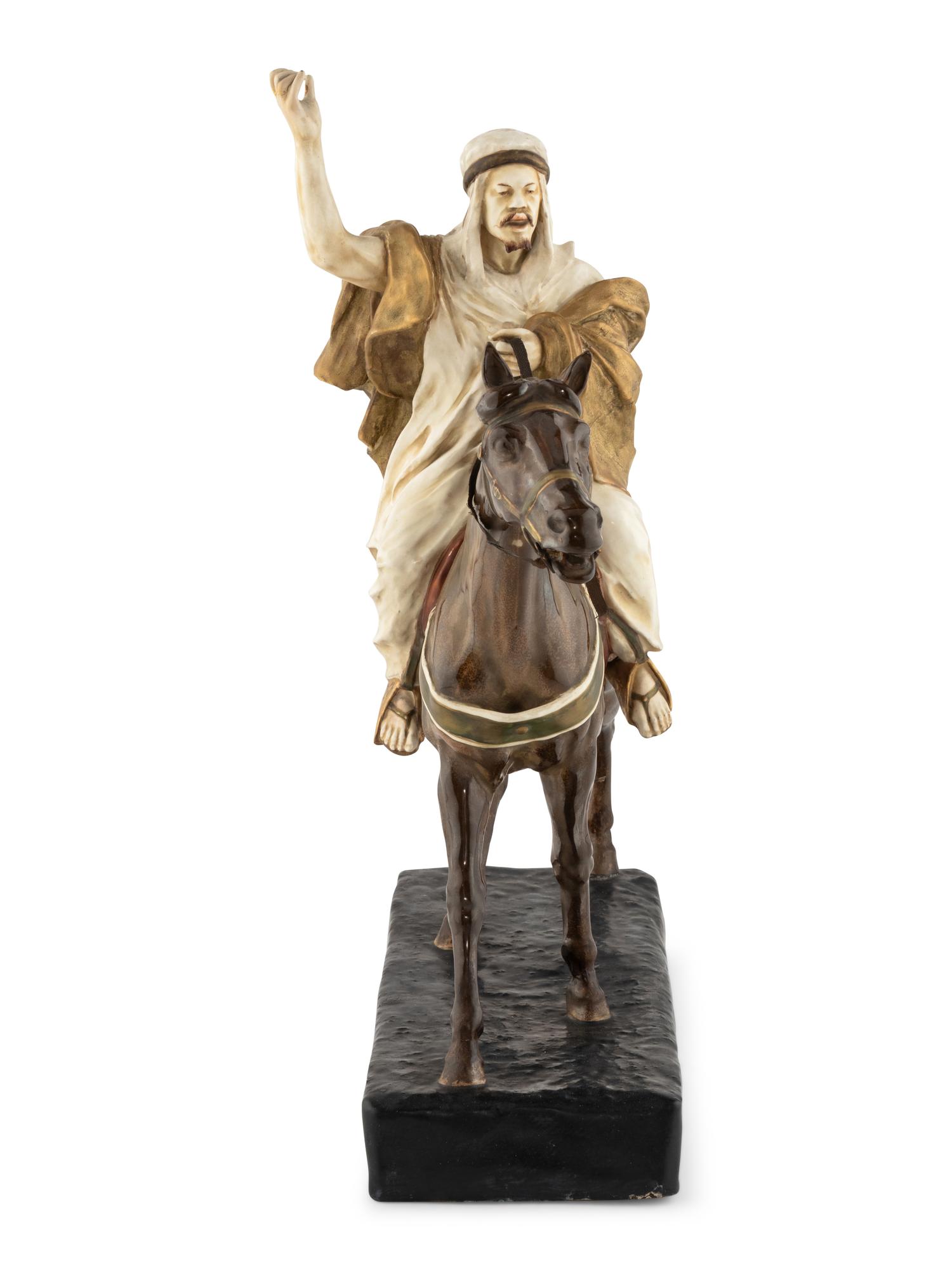 An Austrian Amphora Pottery Figural Group