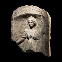 A Roman Marble Relief Fragment with the Goddess Hera
