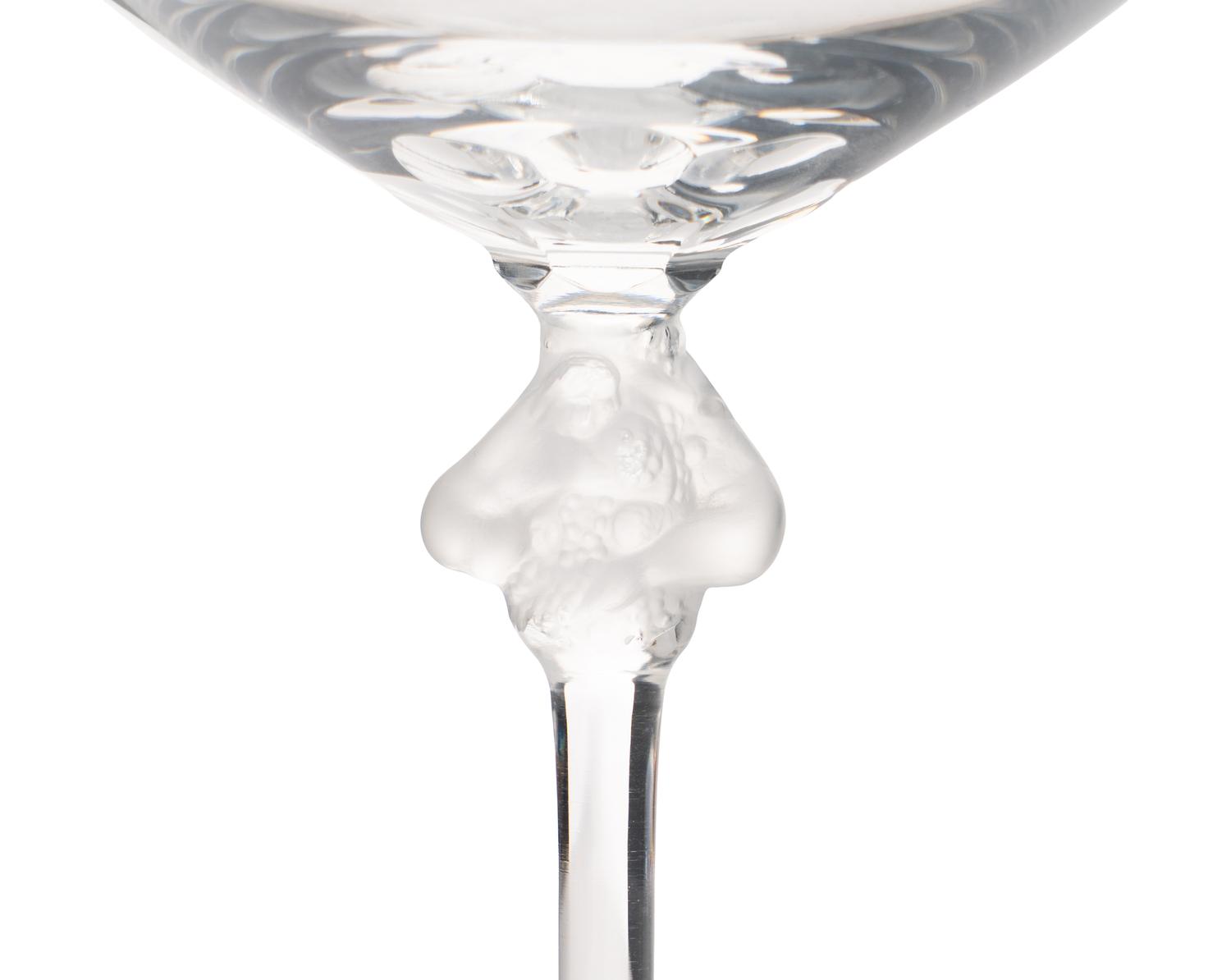 A Group of Lalique Stemware