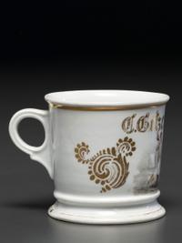 A Stone Mason's Porcelain Occupational Shaving Mug