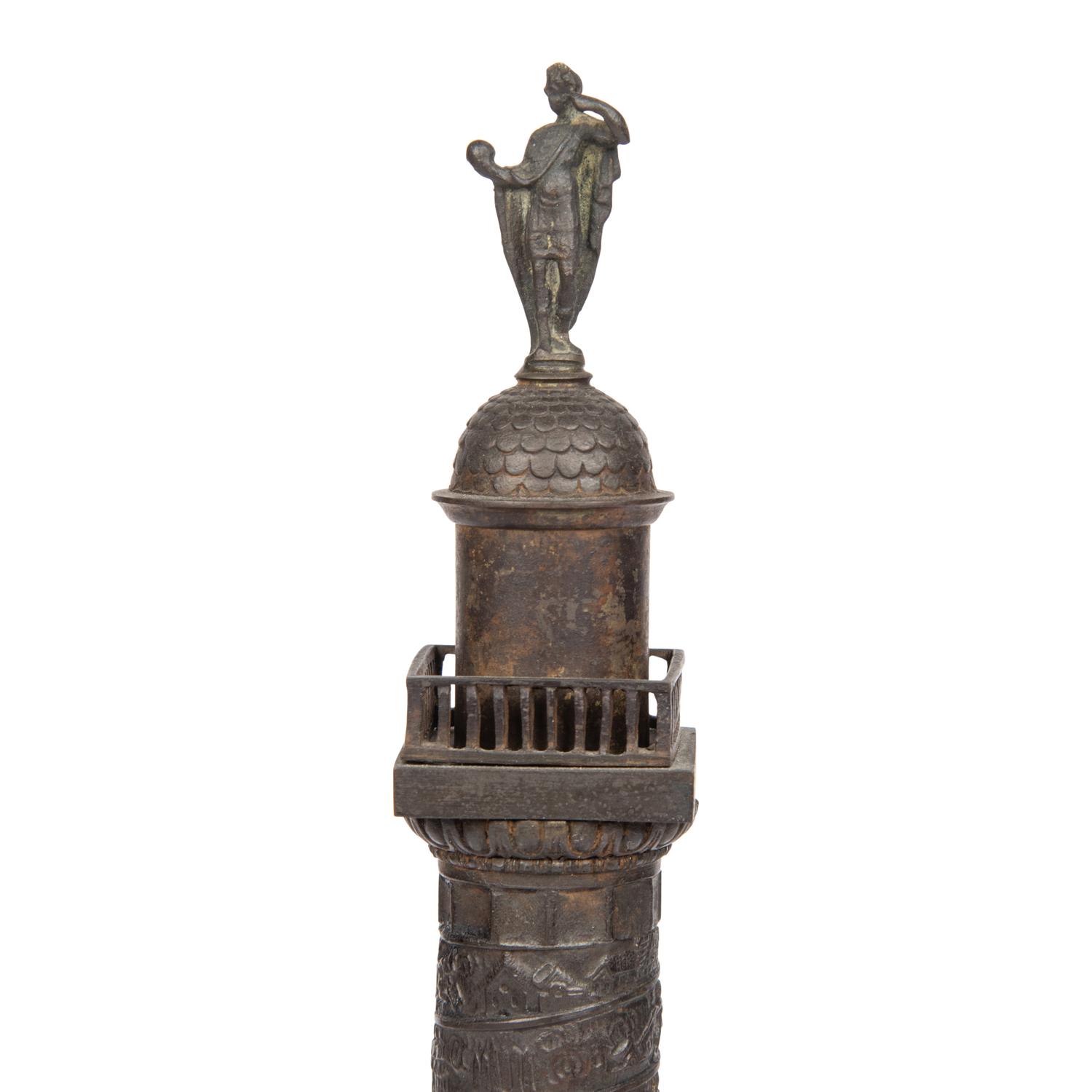 A Grand Tour Bronze Model of the Vendôme Column