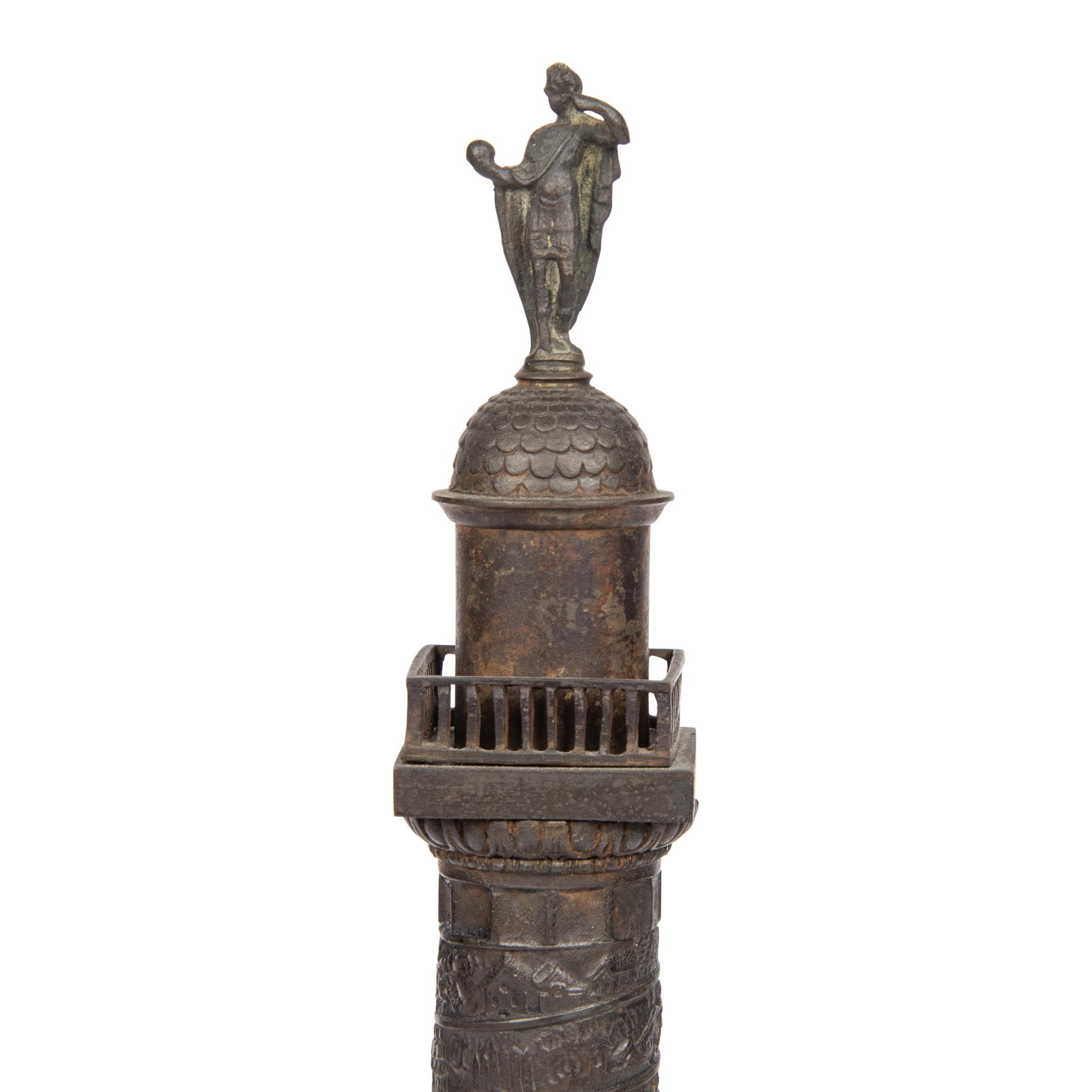 A Grand Tour Bronze Model of the Vendôme Column