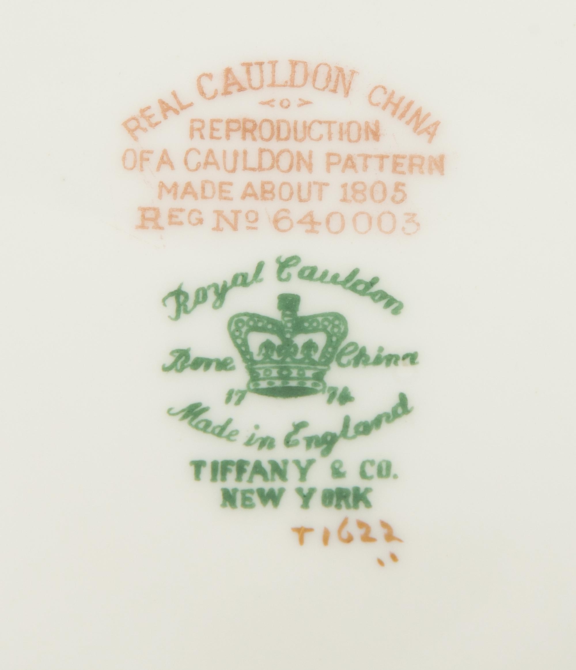 A Royal Cauldron Porcelain Dessert Service