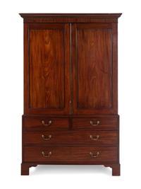 A Regency Mahogany Linen Press by Gillows of Lancaster
