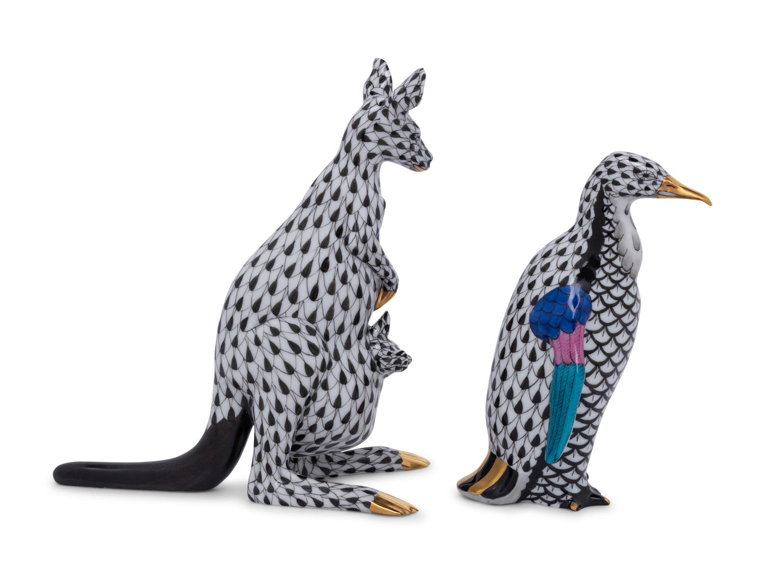 Two Herend Porcelain Animals