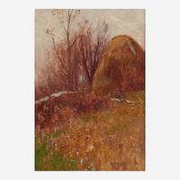 Bruce Crane (American, 1857–1937) Haystack on the Hill
