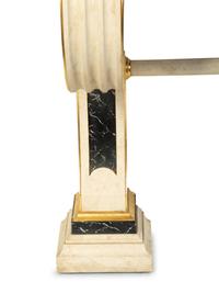 A Pair of Neoclassical Style Painted and Parcel Gilt Faux-Marble Consoles — 20TH CENTURY