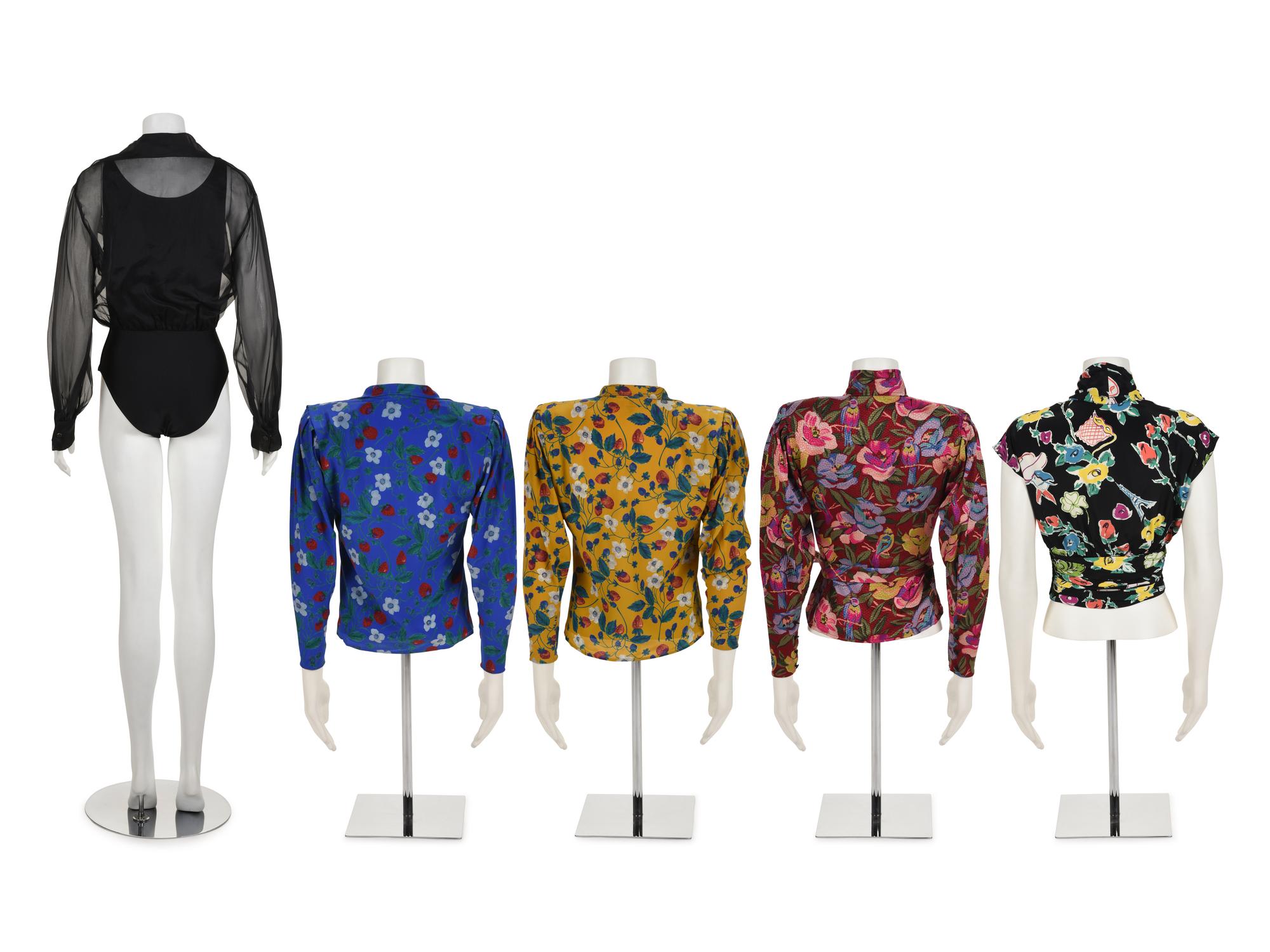 Eleven Designer Items: Five Tops and Five Skirts by Emanuel Ungaro and One Christian Lacroix Top, 1980s-90s