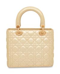 Dior, Medium Metallic Gold Lady Dior