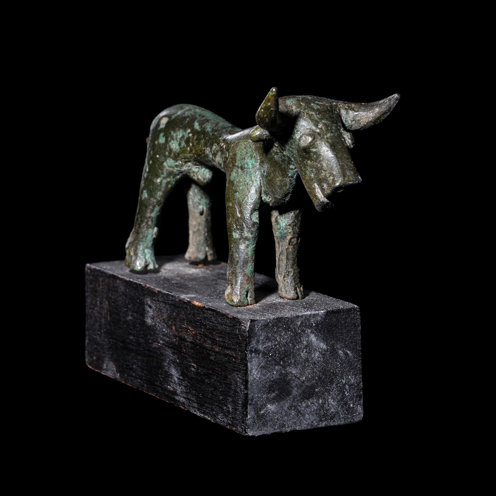 A Geometric Bronze Bull