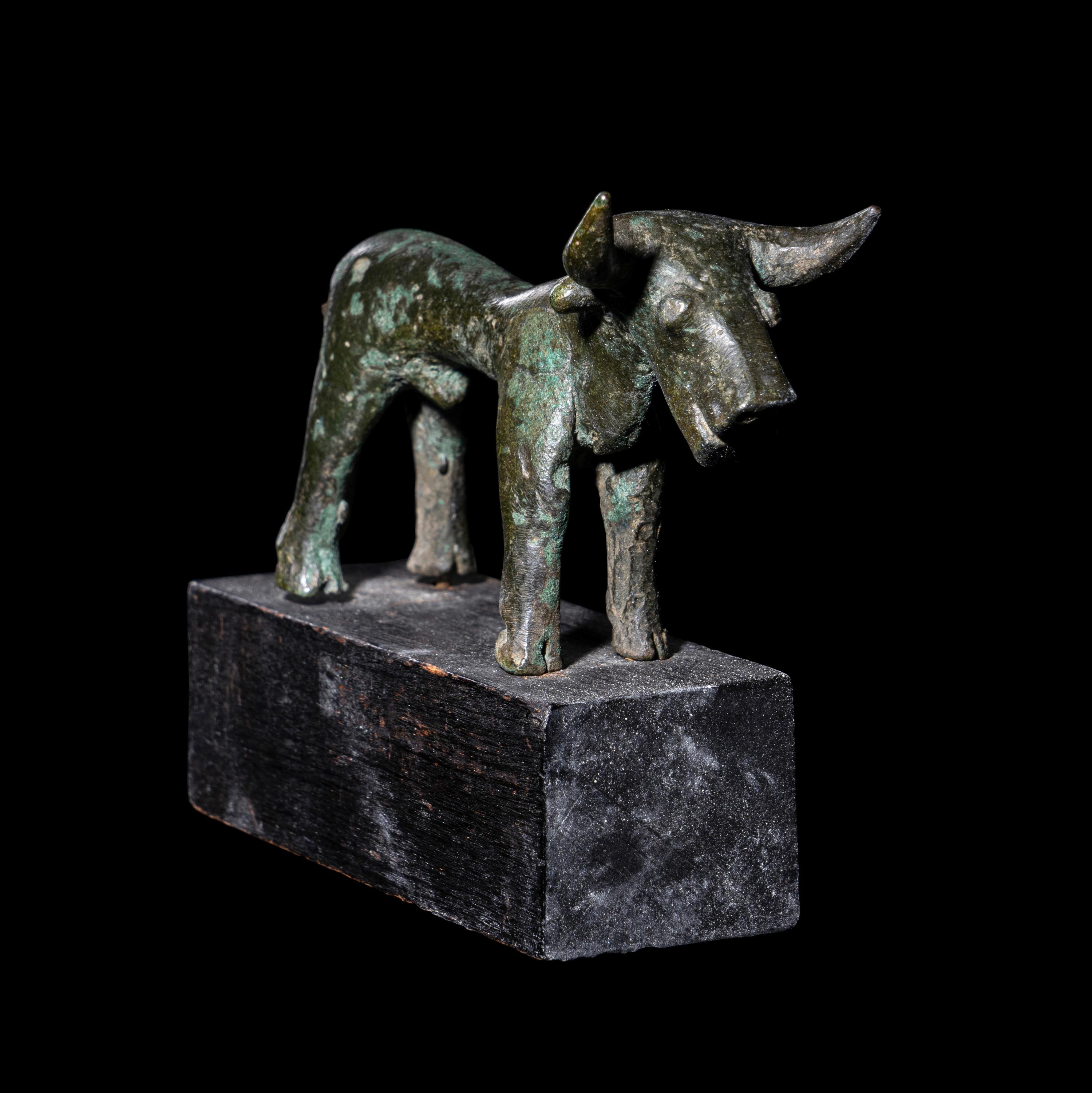 A Geometric Bronze Bull