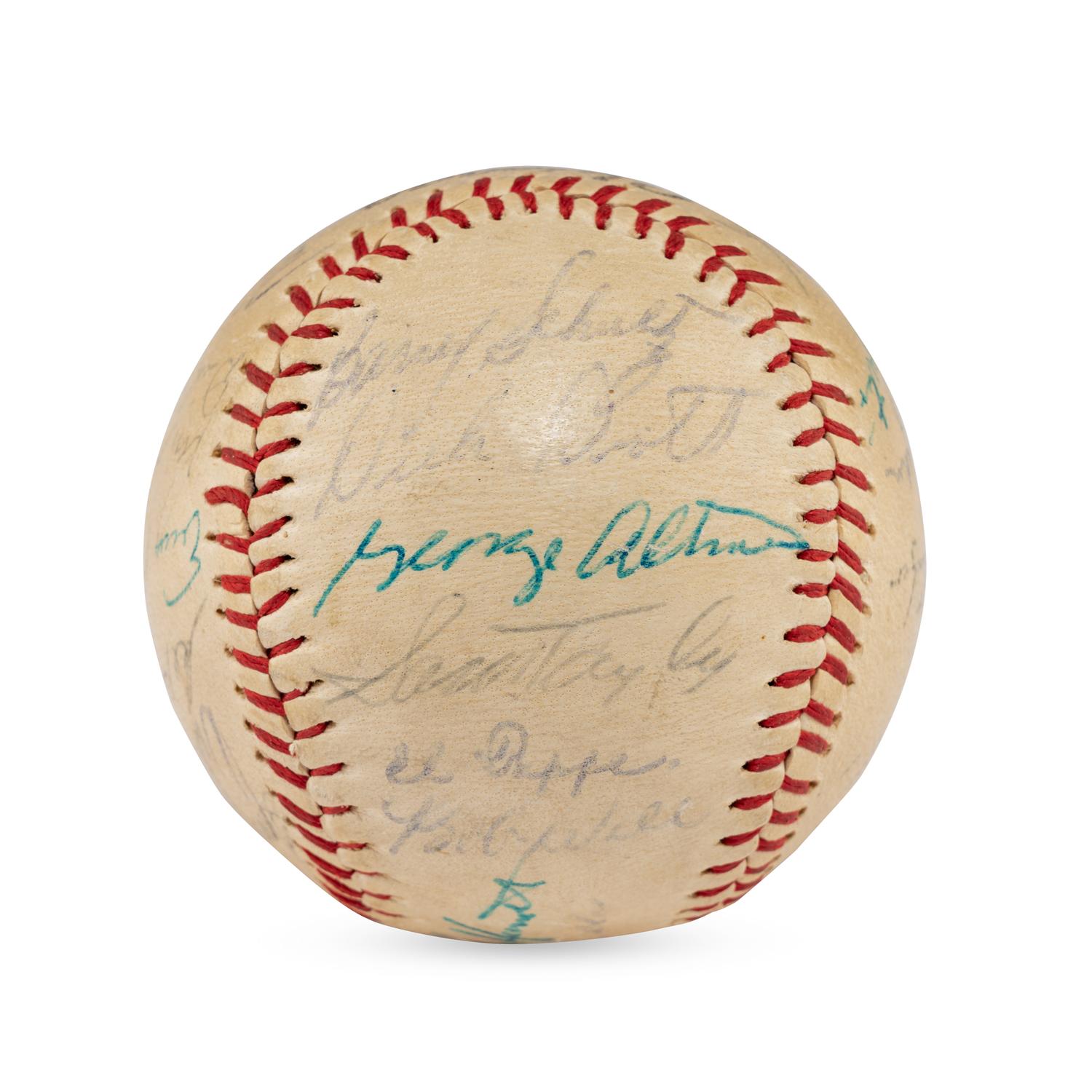 A 1961 Chicago Cubs Team Signed Autograph Baseball