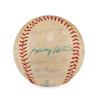 A 1961 Chicago Cubs Team Signed Autograph Baseball