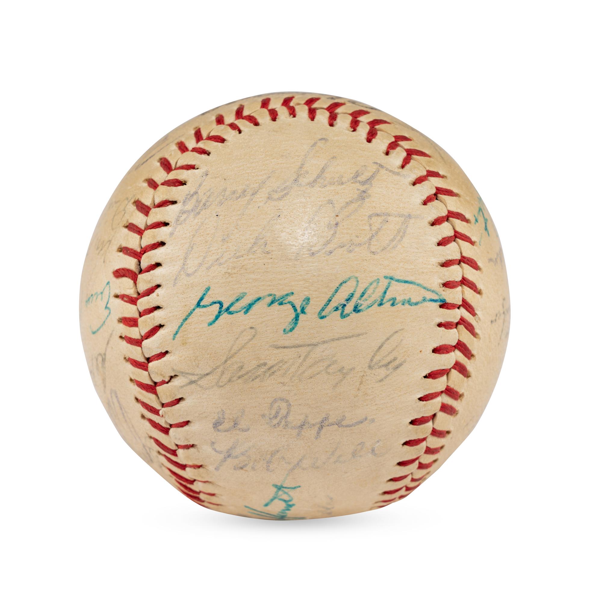 A 1961 Chicago Cubs Team Signed Autograph Baseball