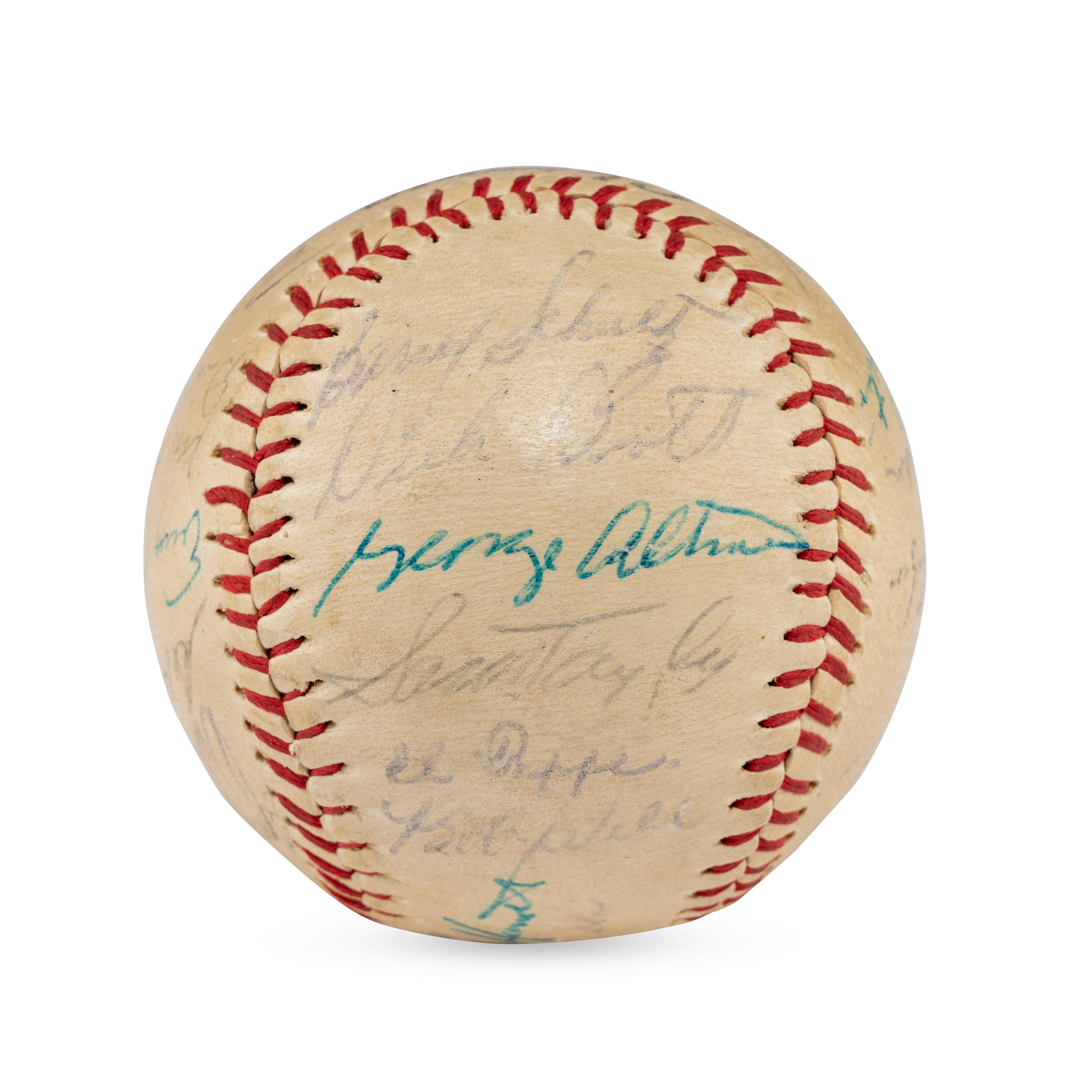 A 1961 Chicago Cubs Team Signed Autograph Baseball