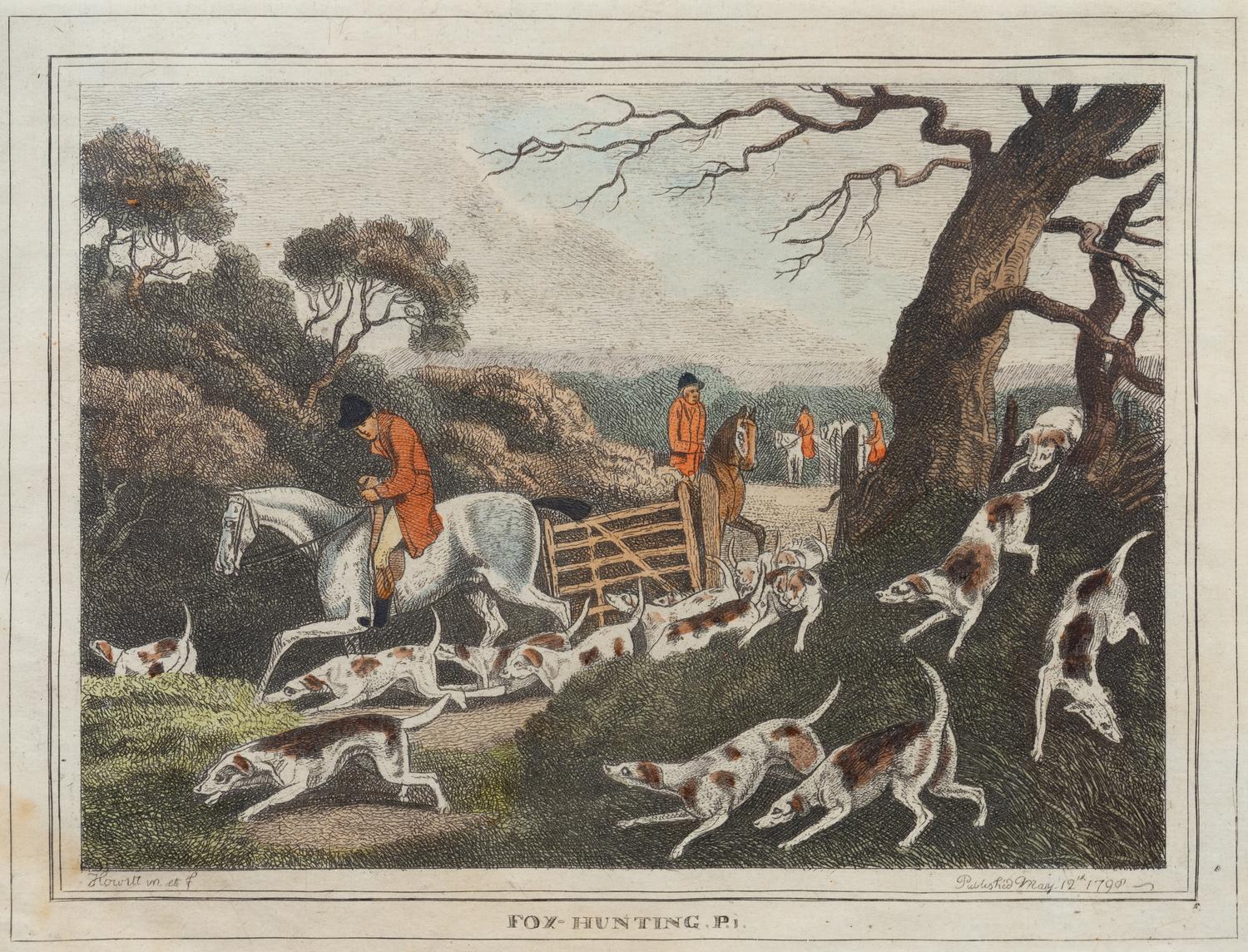 A Collection of Six Equestrian Engravings After Samuel Howitt (English, 1756-1822)
