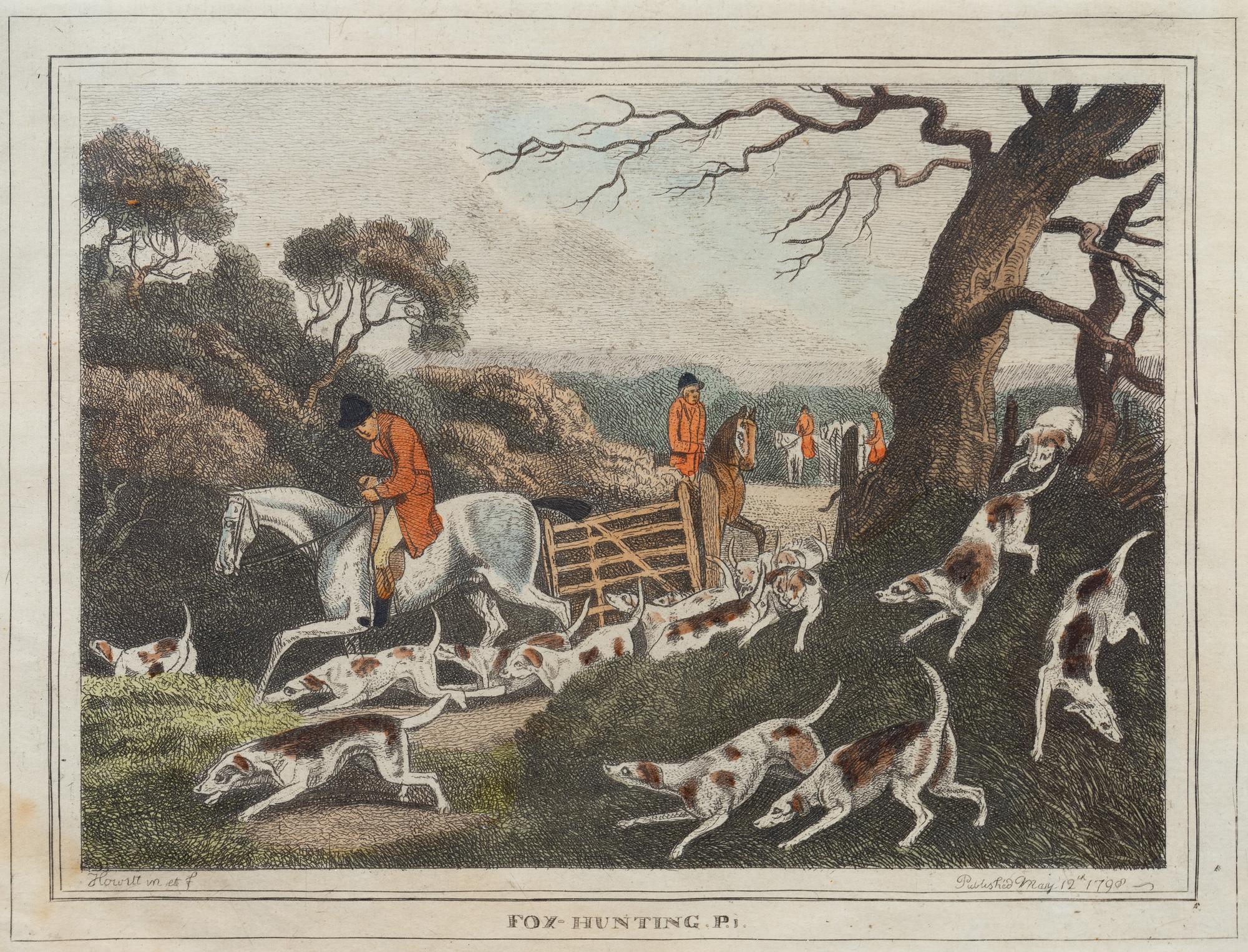A Collection of Six Equestrian Engravings After Samuel Howitt (English, 1756-1822)