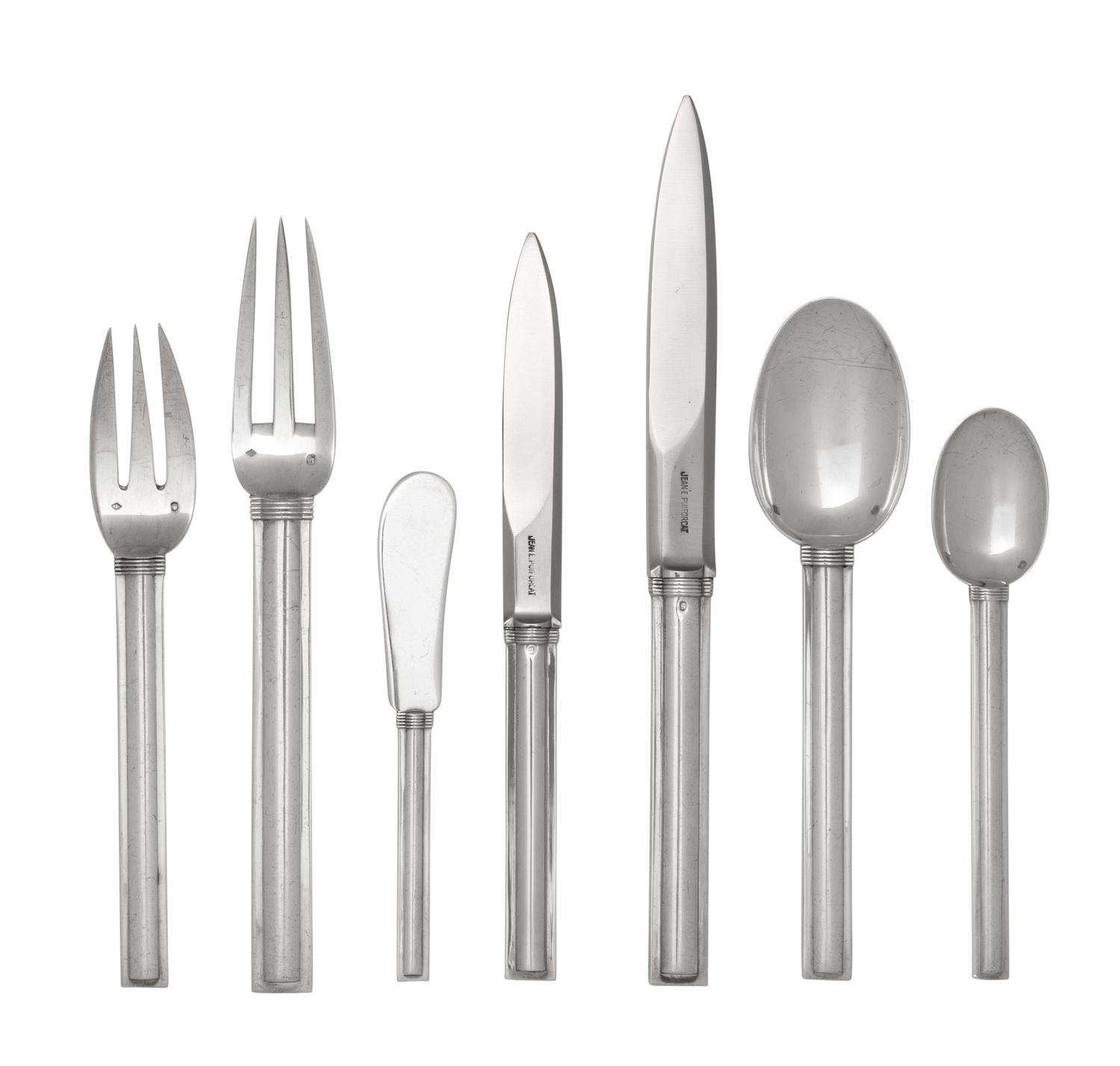 A Puiforcat Silver Flatware Service