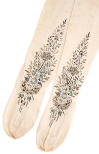 Collection of Twenty One Silk and Cotton Stockings, 19th and Early 20th Century