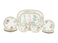 A Spode Copeland Porcelain Peony Chinoiserie Dinner Service