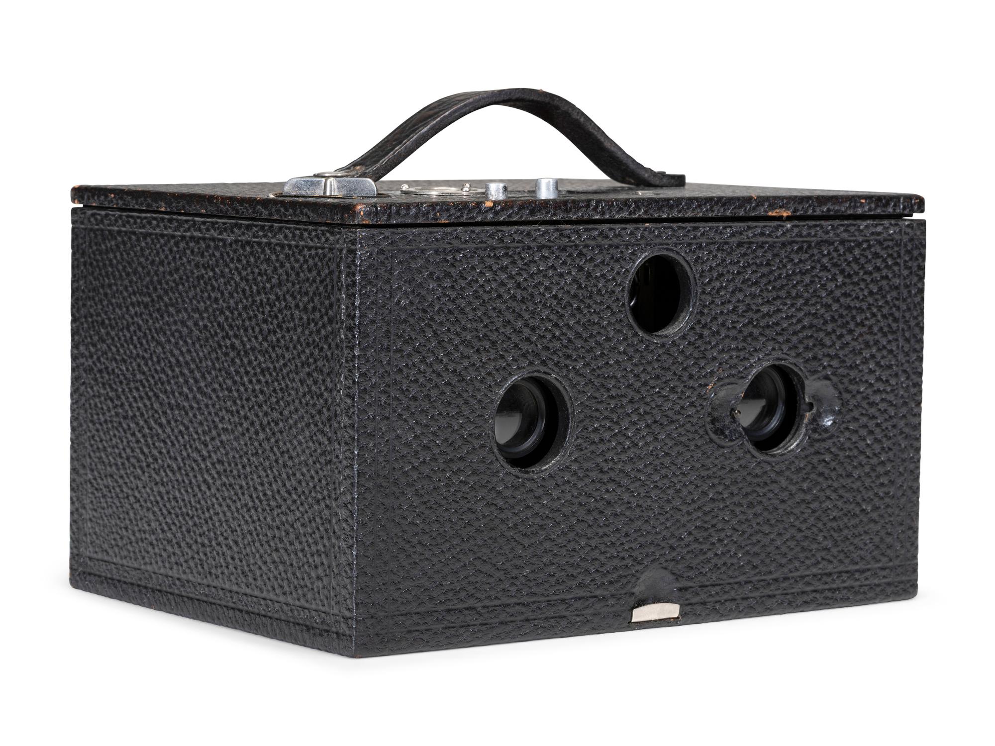 [EARLY PHOTOGRAPHY]. Eastman Kodak Co. No. 2 Stereo Kodak box camera. Rochester, NY, ca 1901-1905.