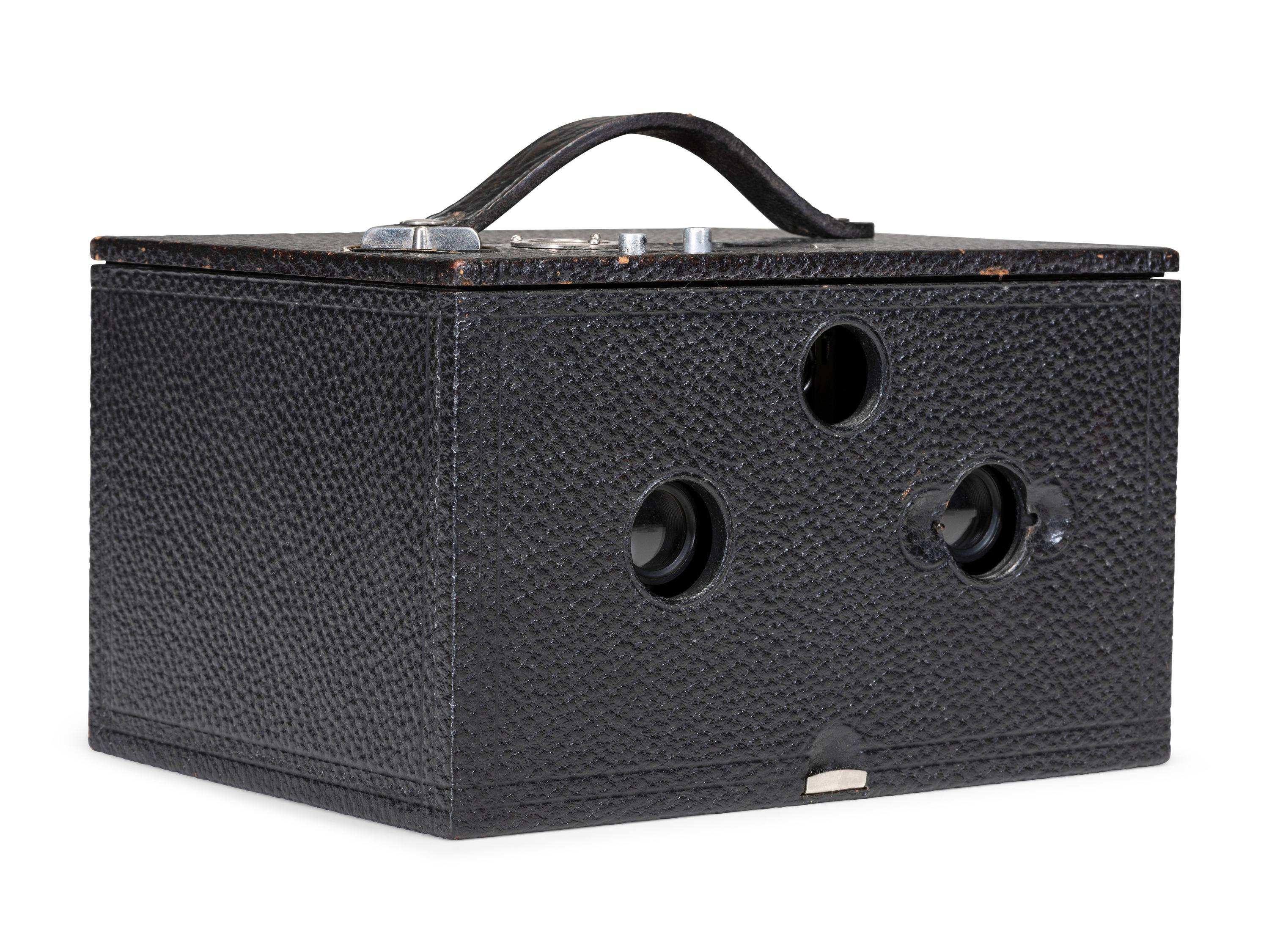 [EARLY PHOTOGRAPHY]. Eastman Kodak Co. No. 2 Stereo Kodak box camera. Rochester, NY, ca 1901-1905.